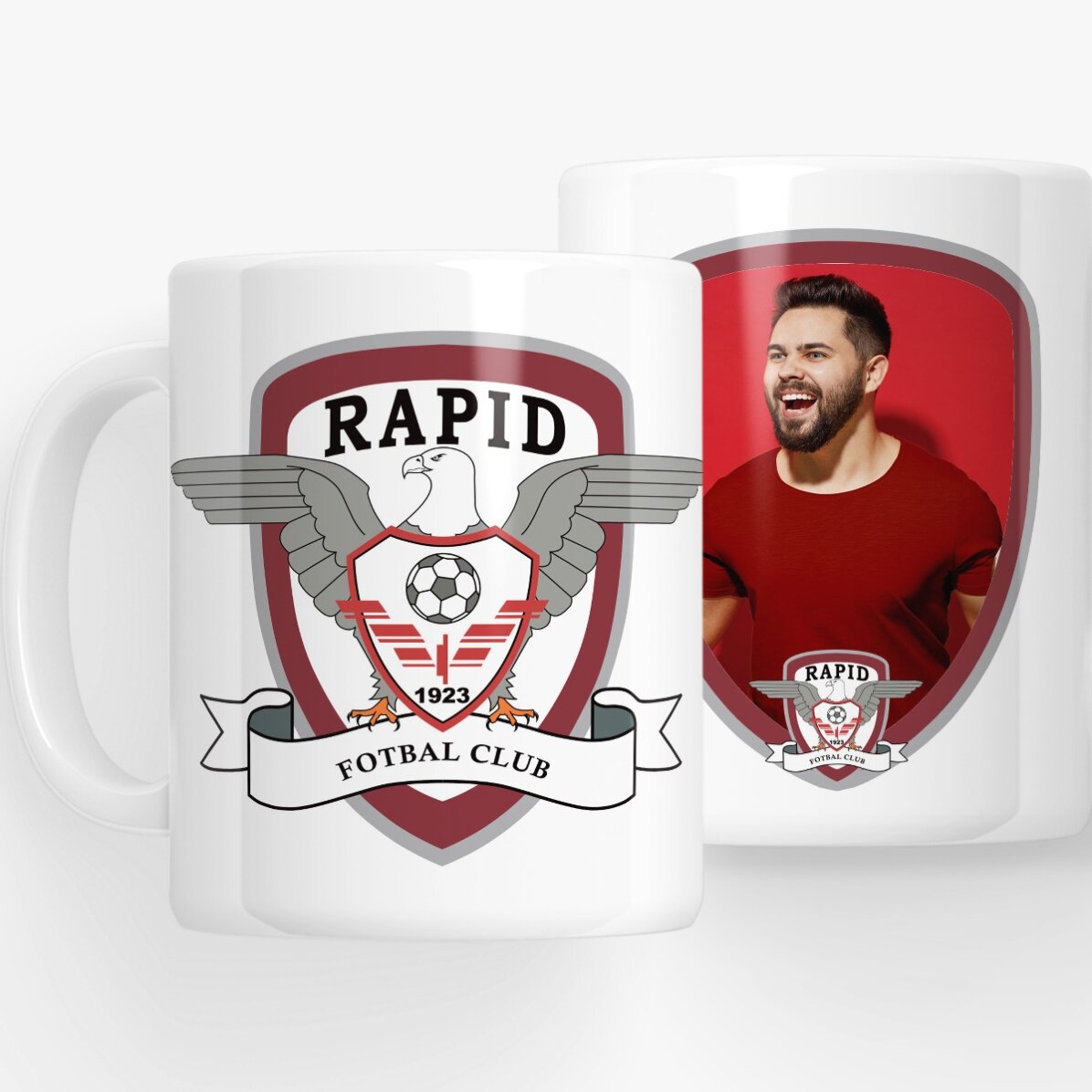 Cană FC Rapid 1923 personalizată cu poză