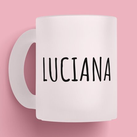 Cană mată personalizată cu nume