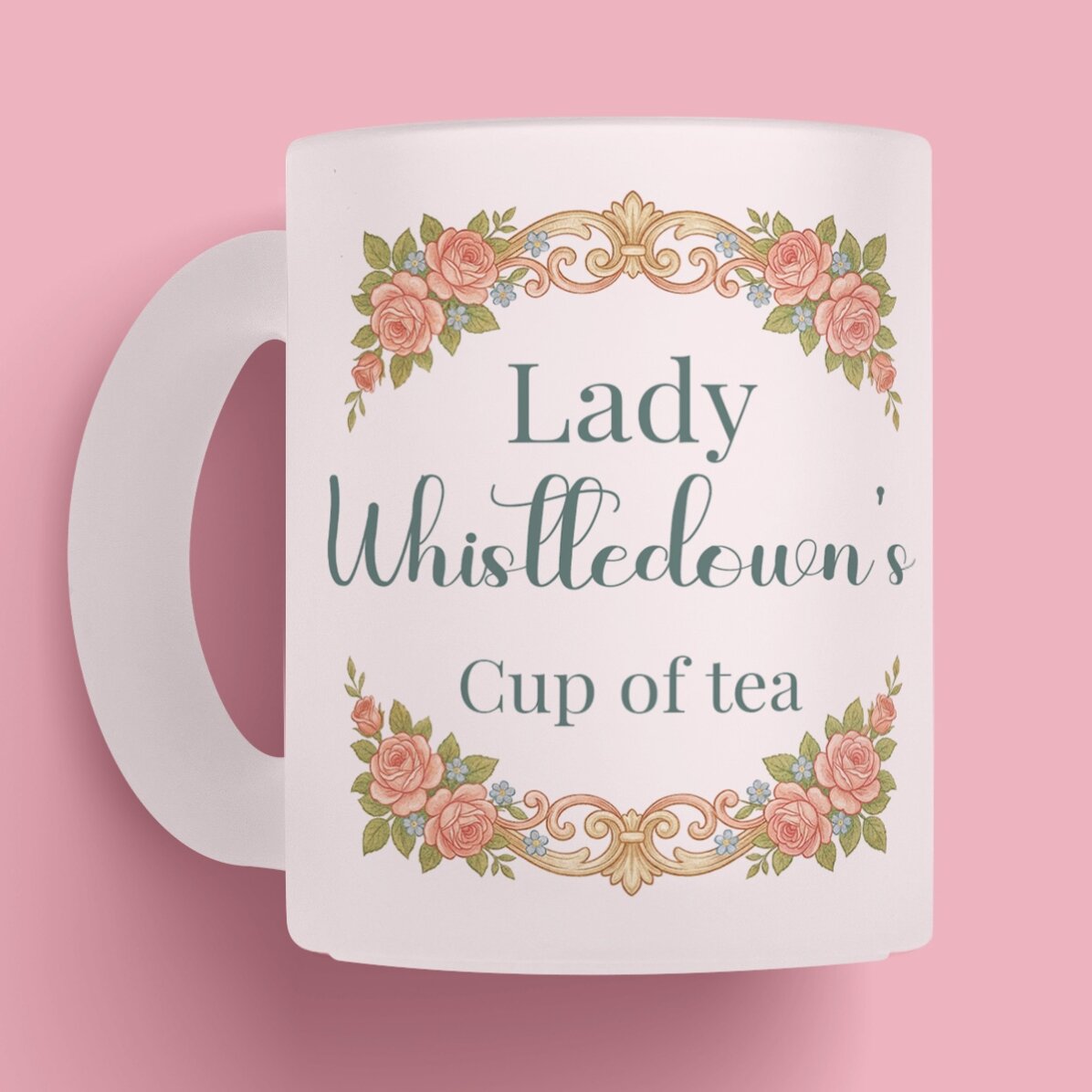 Personalised mug with photo and text - Bridgerton Aesthetic