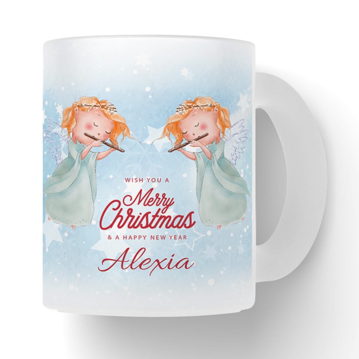 Cană  mată personalizată cu text - Angels