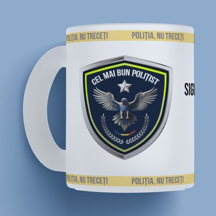 Personalised mug with text – The Best Policeman