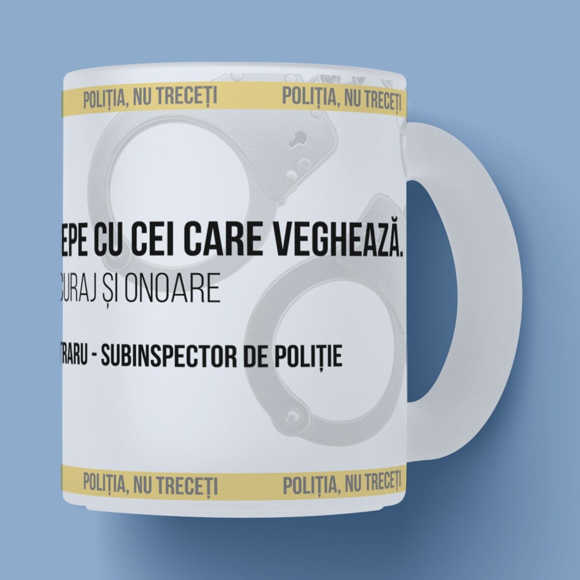 Personalised mug with text – The Best Policeman