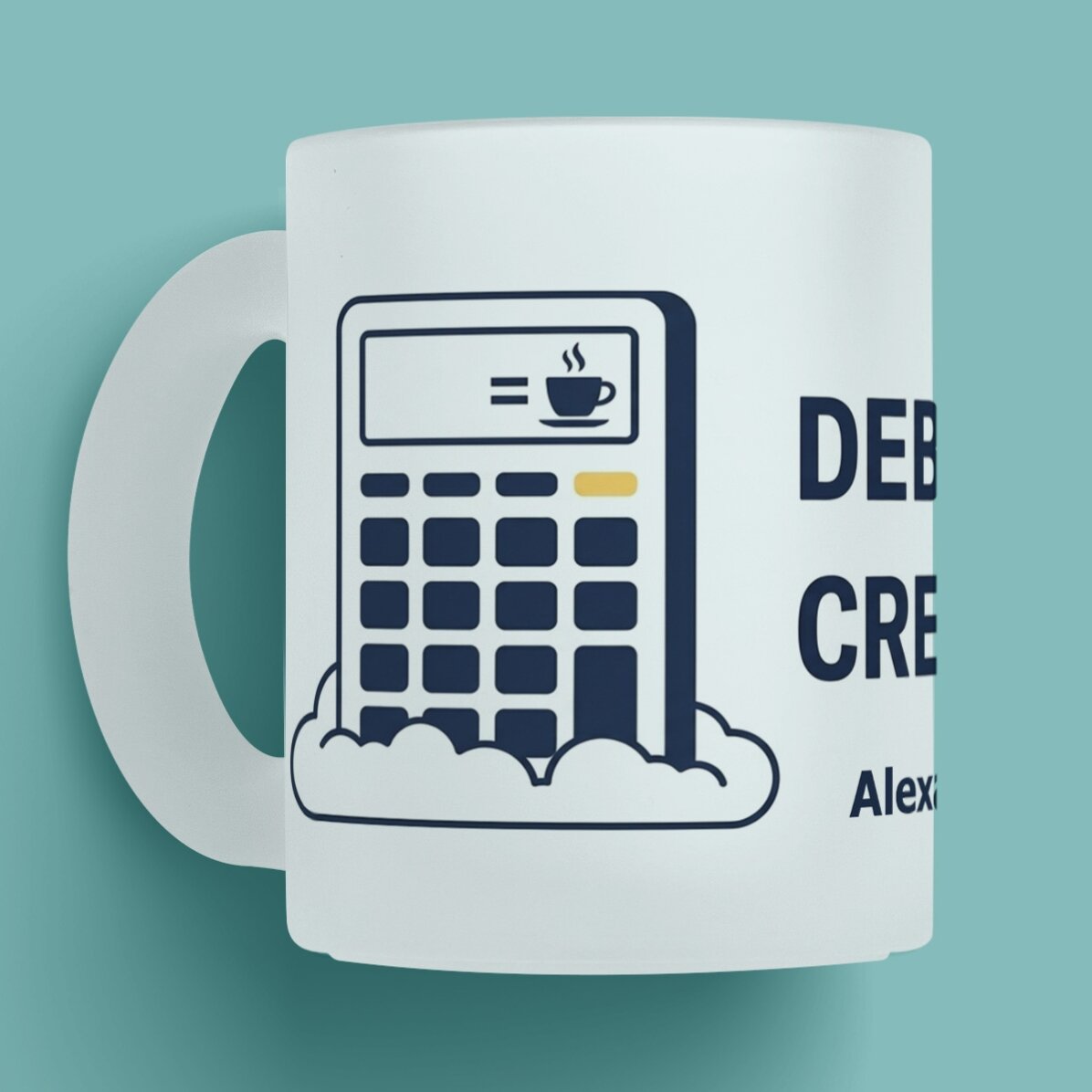 Personalised mug with text - Accounting