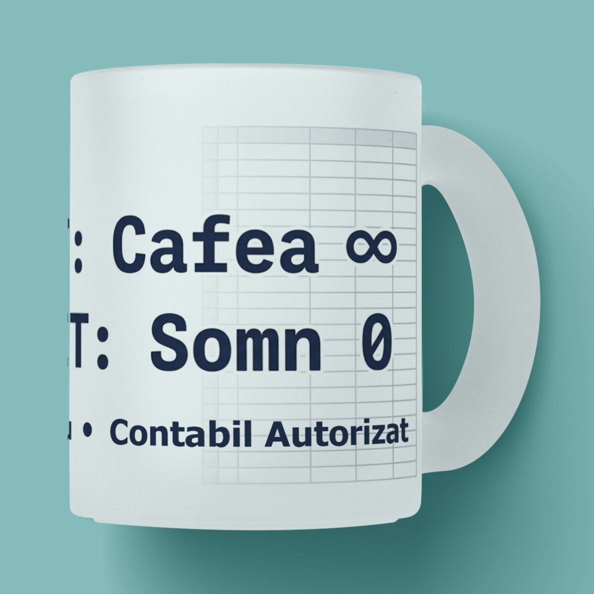 Personalised mug with text - Accounting