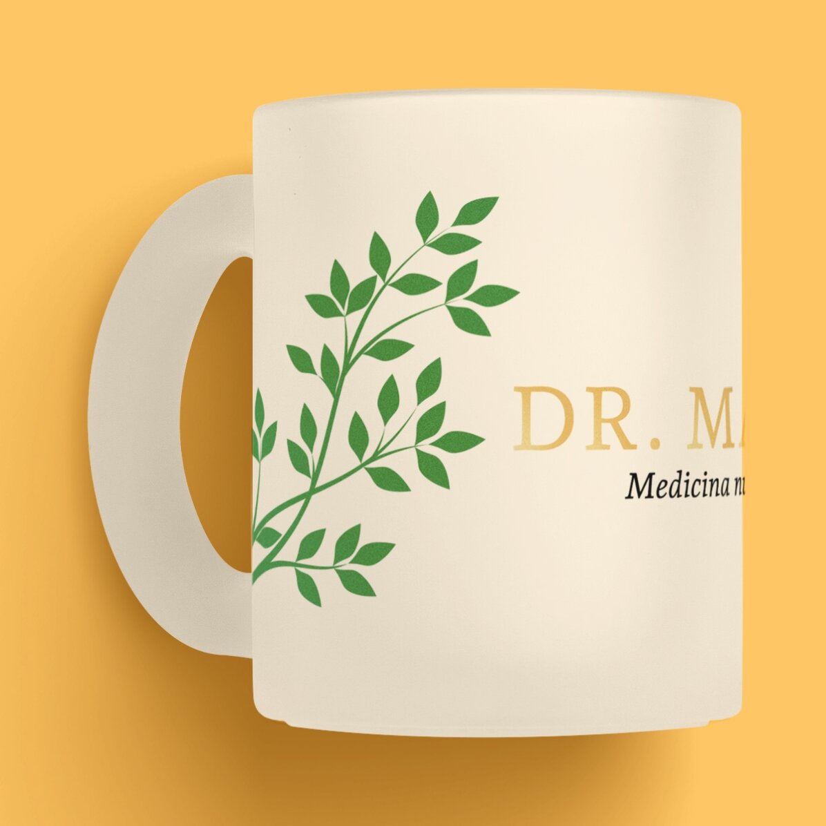 Personalised mug with text - Golden Doctor