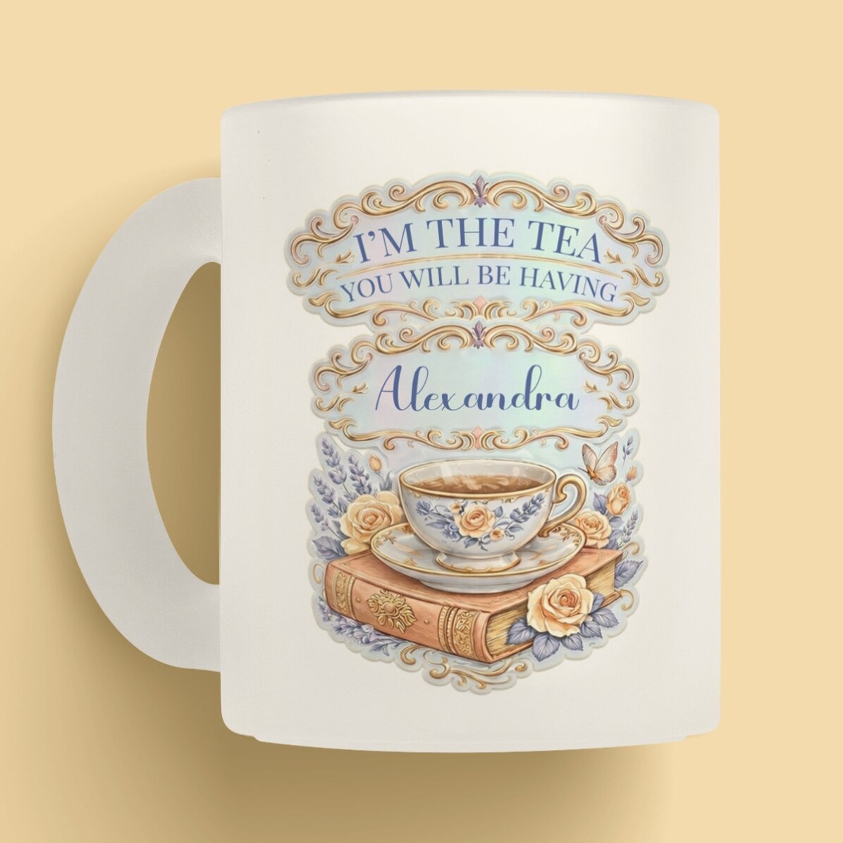 Personalised mug with text - I