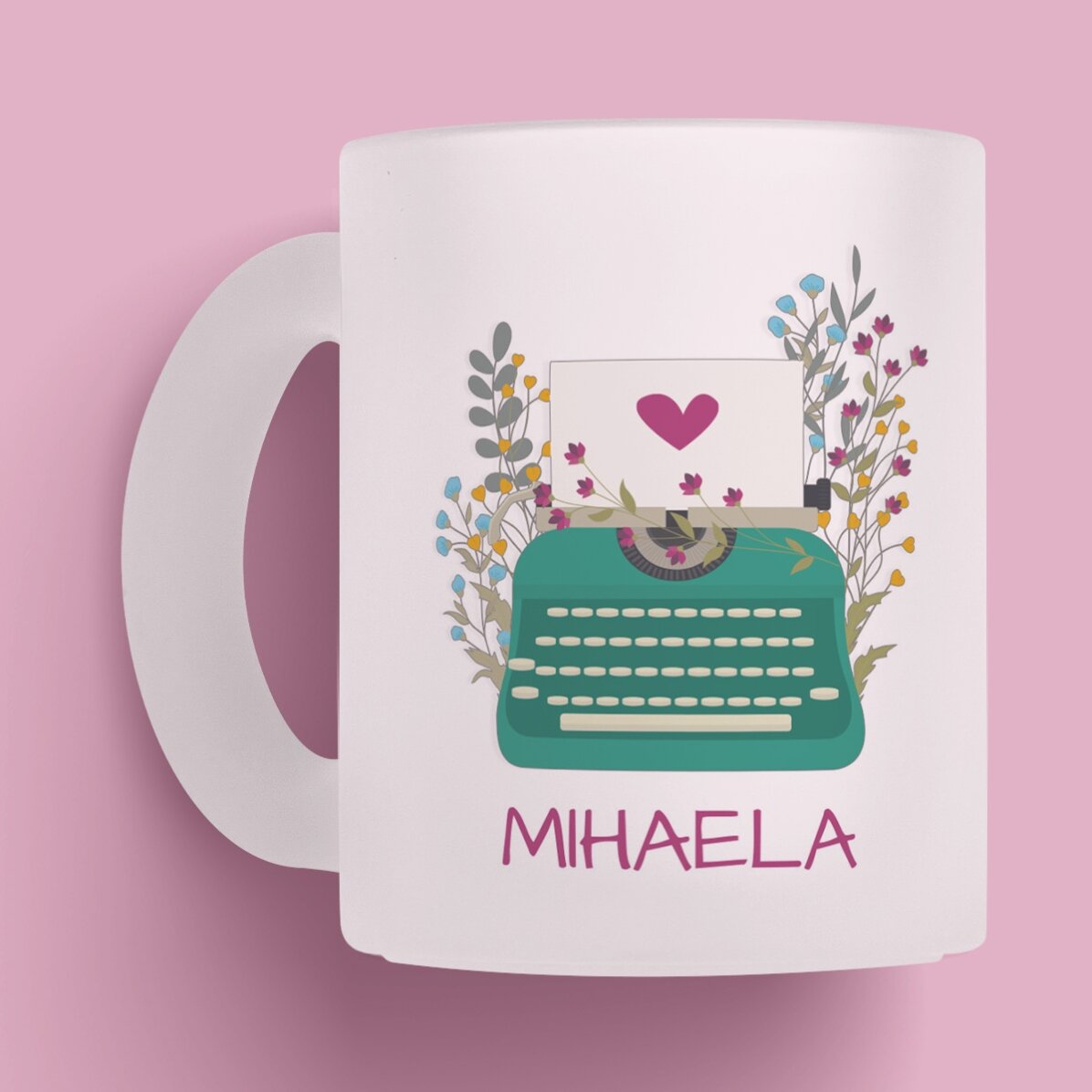 Cană mată personalizată cu text - Jurnaliști