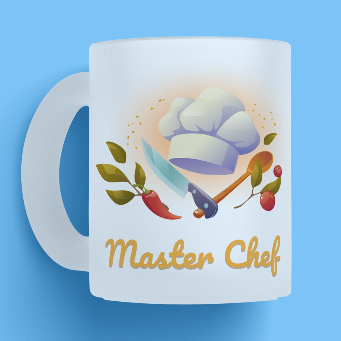 Cană mată personalizată cu text pentru bucătari - Cooking Master