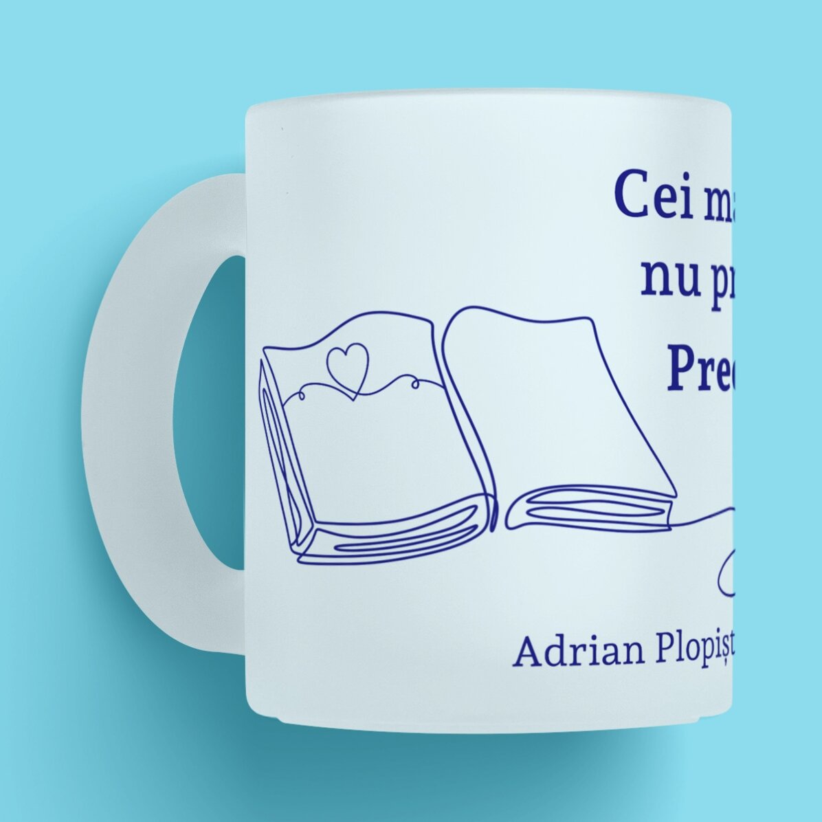 Personalised mug with text for teachers