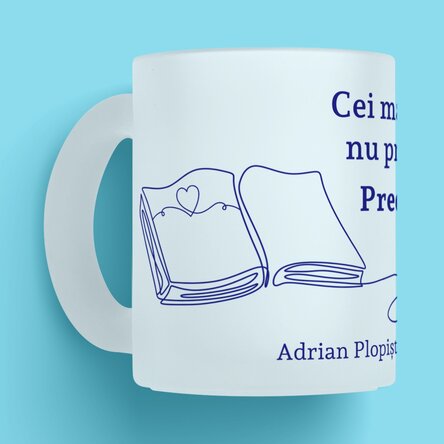 Personalised mug with text for teachers