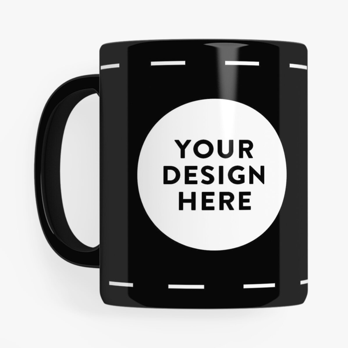 Cană neagră personalizată cu grafica ta