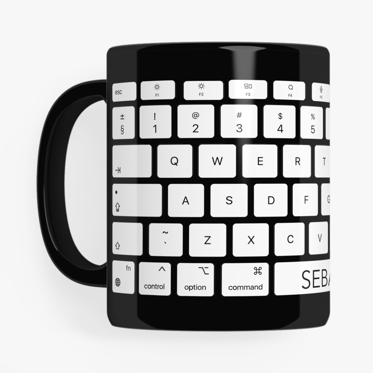 Cană neagră personalizată cu text pentru Programatori & Oameni de birou