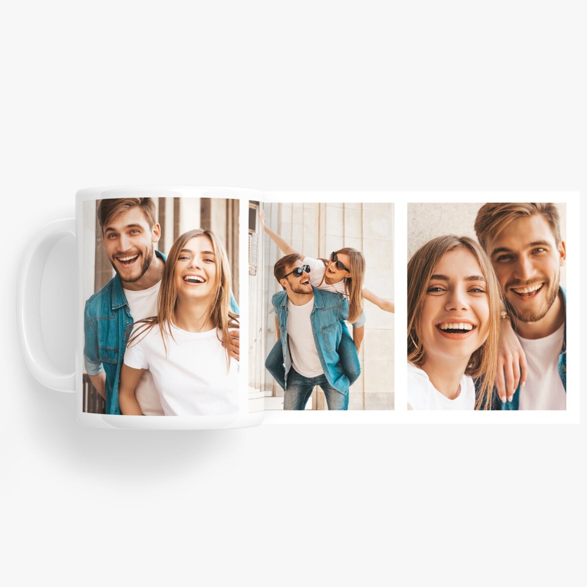 Cană personalizată cu 3 poze