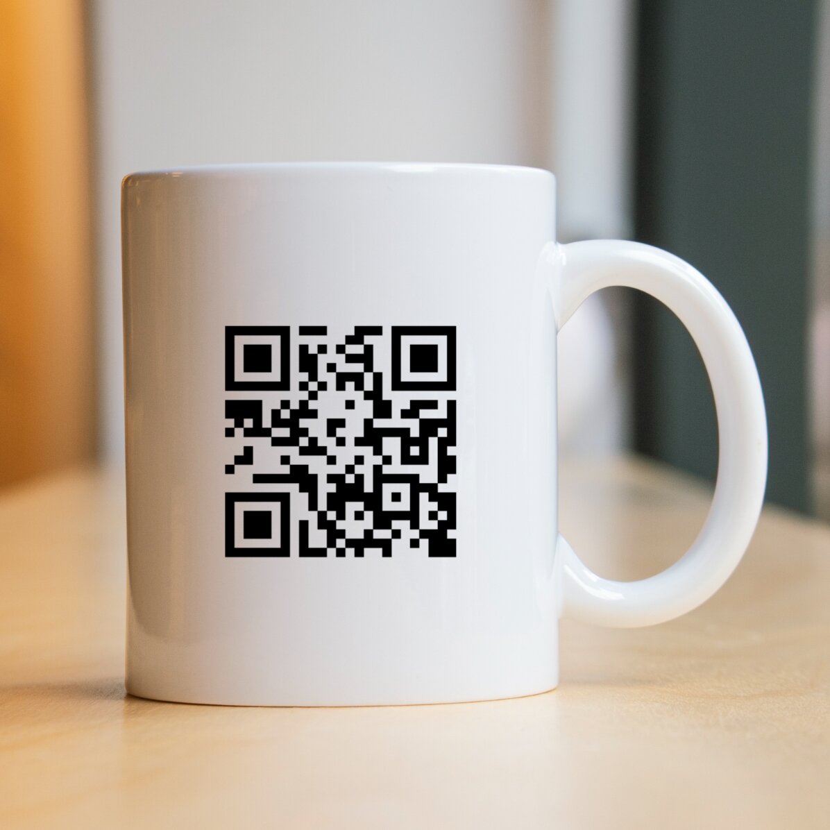 Cană personalizată cu cod QR