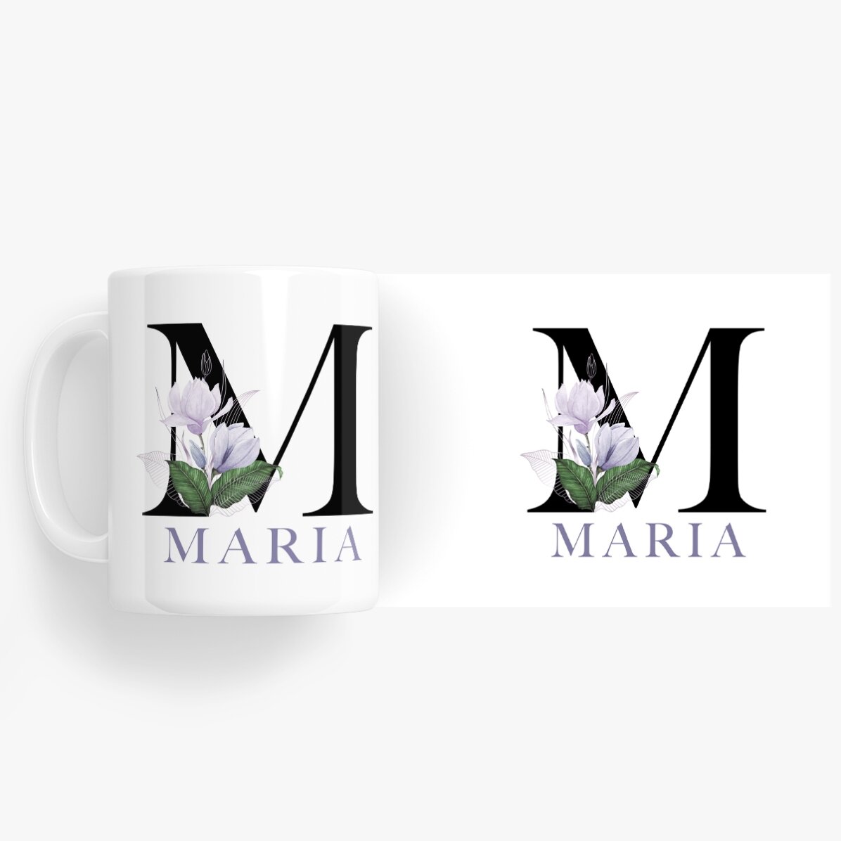 Cană personalizată cu inițială și nume