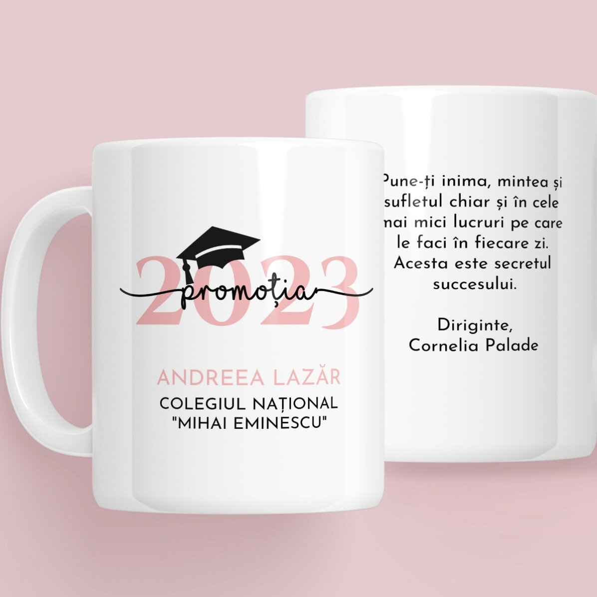 Cană personalizată cu mesaj - Absolvire