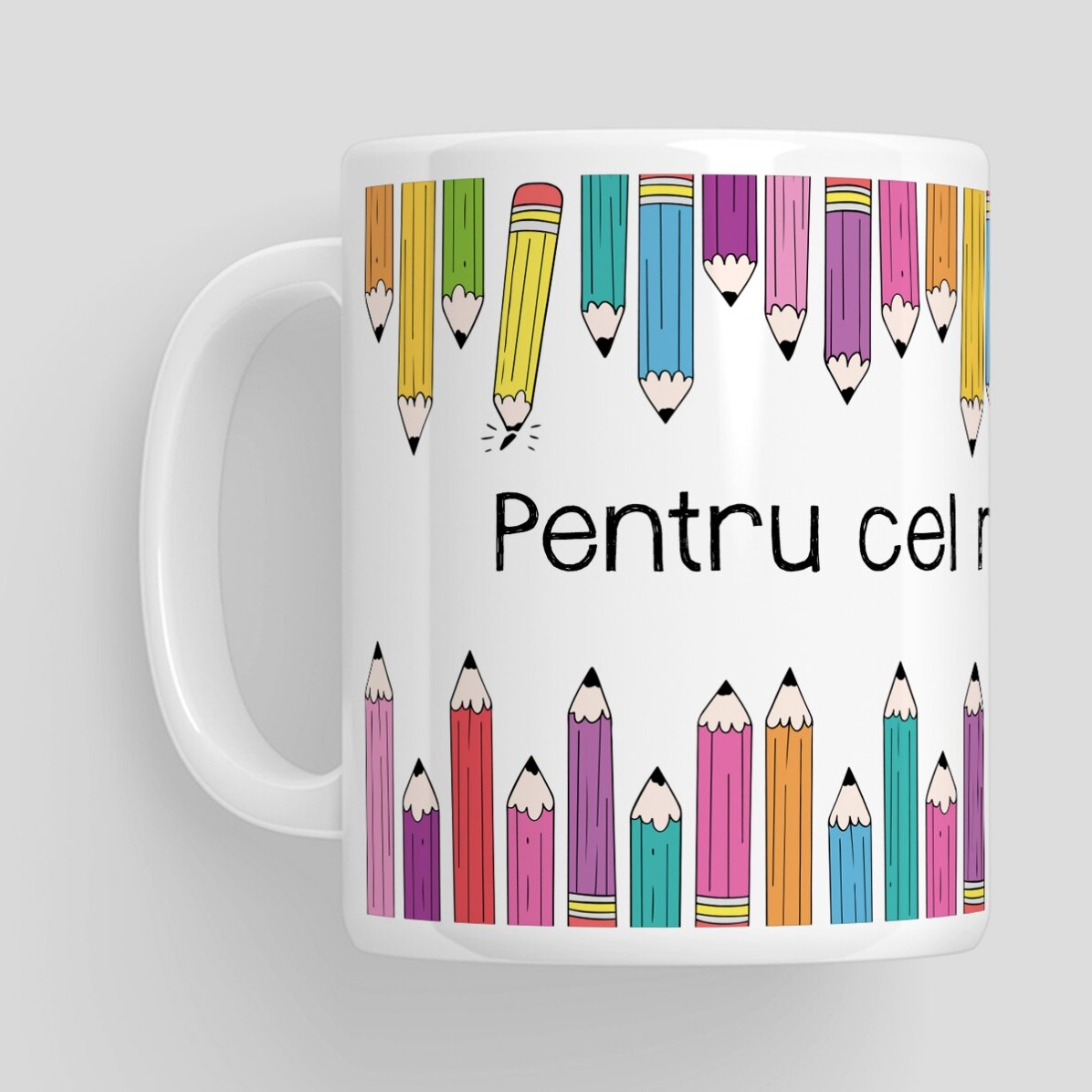 Mug with message - Coloured pencils