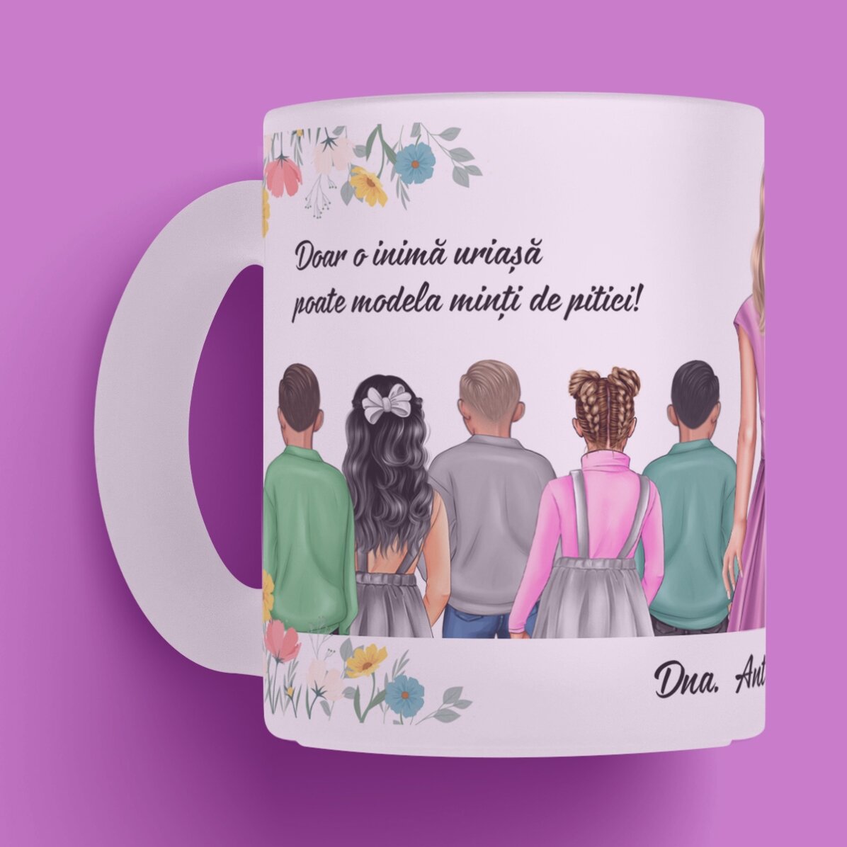 Cană personalizată cu mesaj - Doamna educatoare