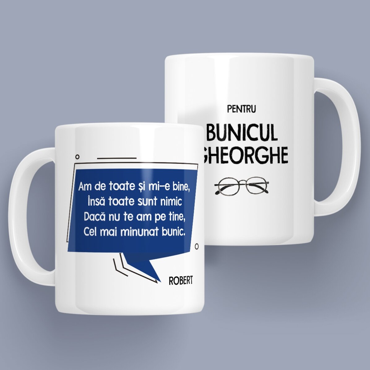 Cană personalizată cu mesaj pentru bunic x Flick