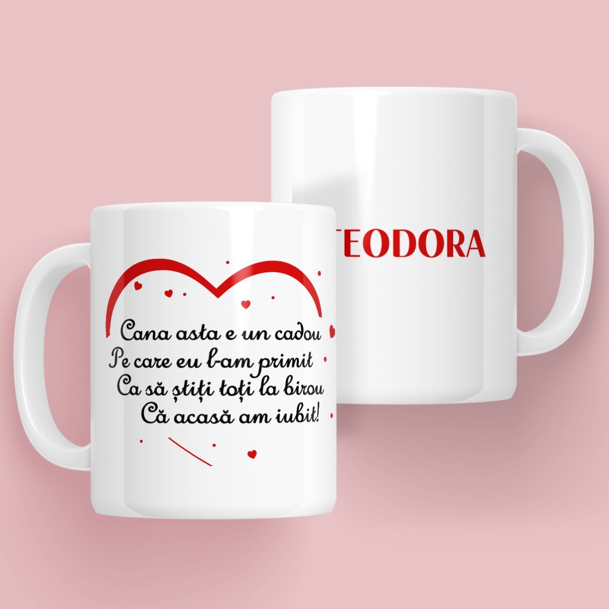 Cană personalizată cu mesaj pentru iubită x Flick