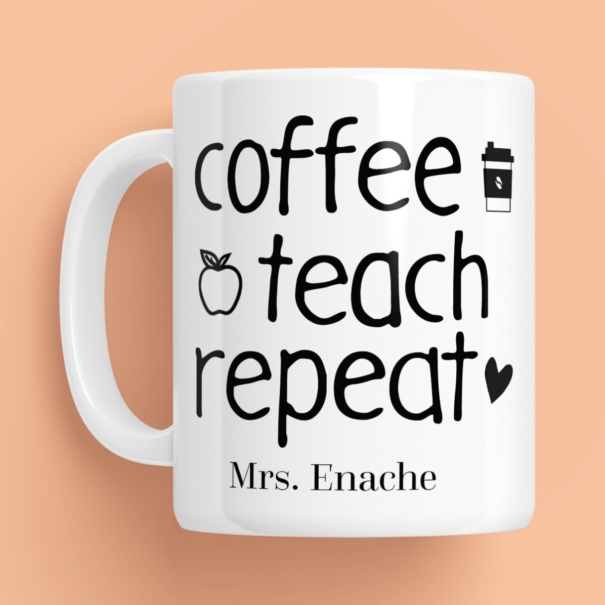 Cană personalizată cu mesaj - Repeat