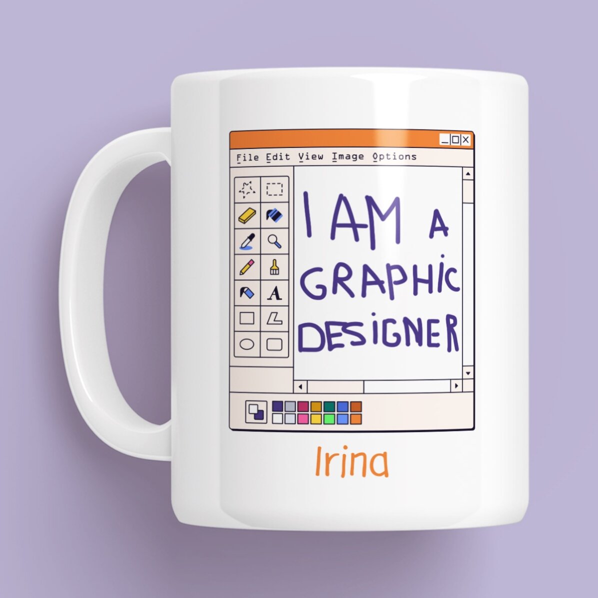 Personalised mug with name - Graphic Designer
