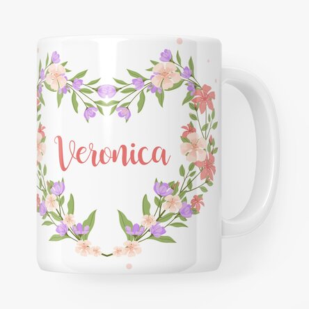 Cană personalizată cu nume și mesaj - Primăvară frumoasă!