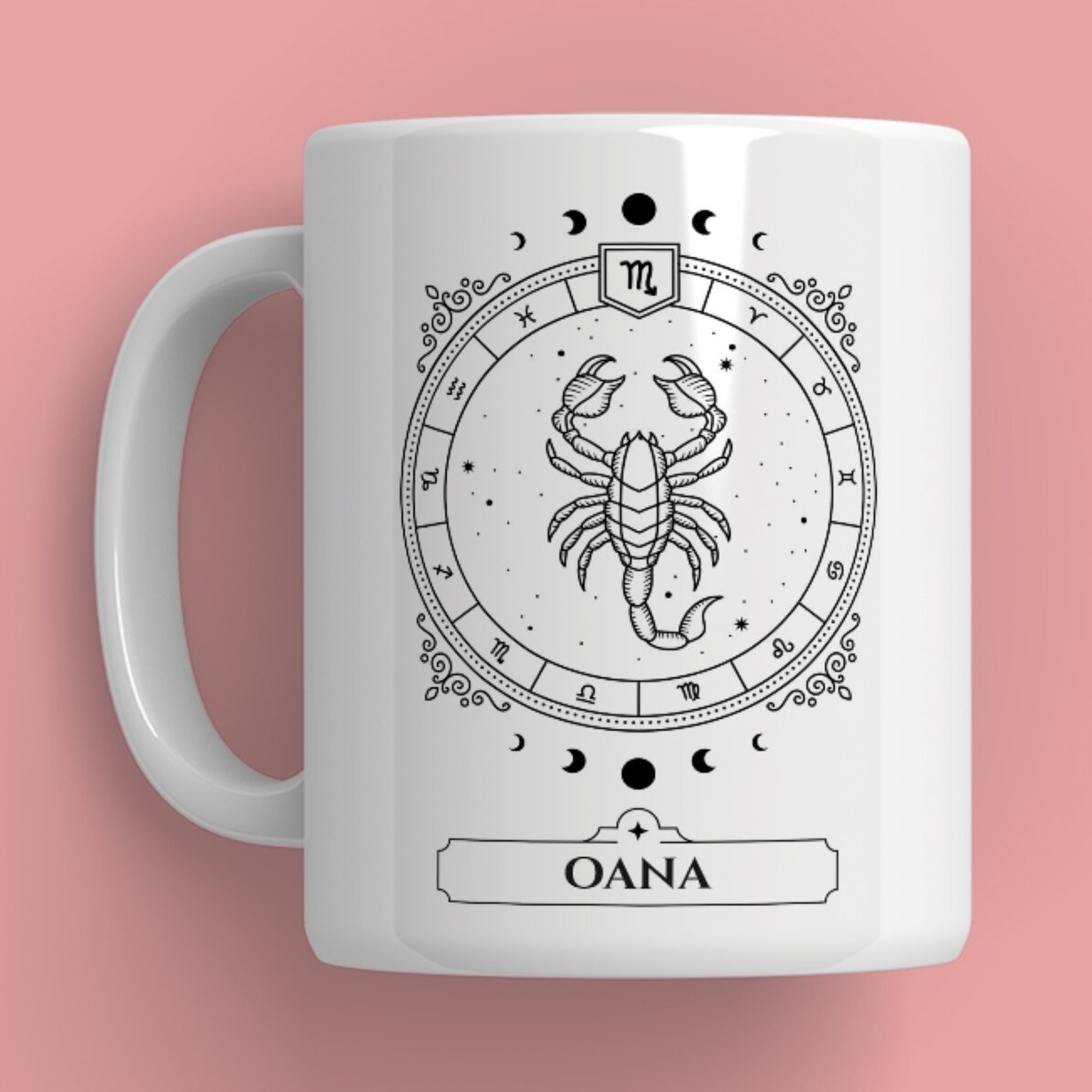 Cană personalizată cu nume și zodie - Scorpion