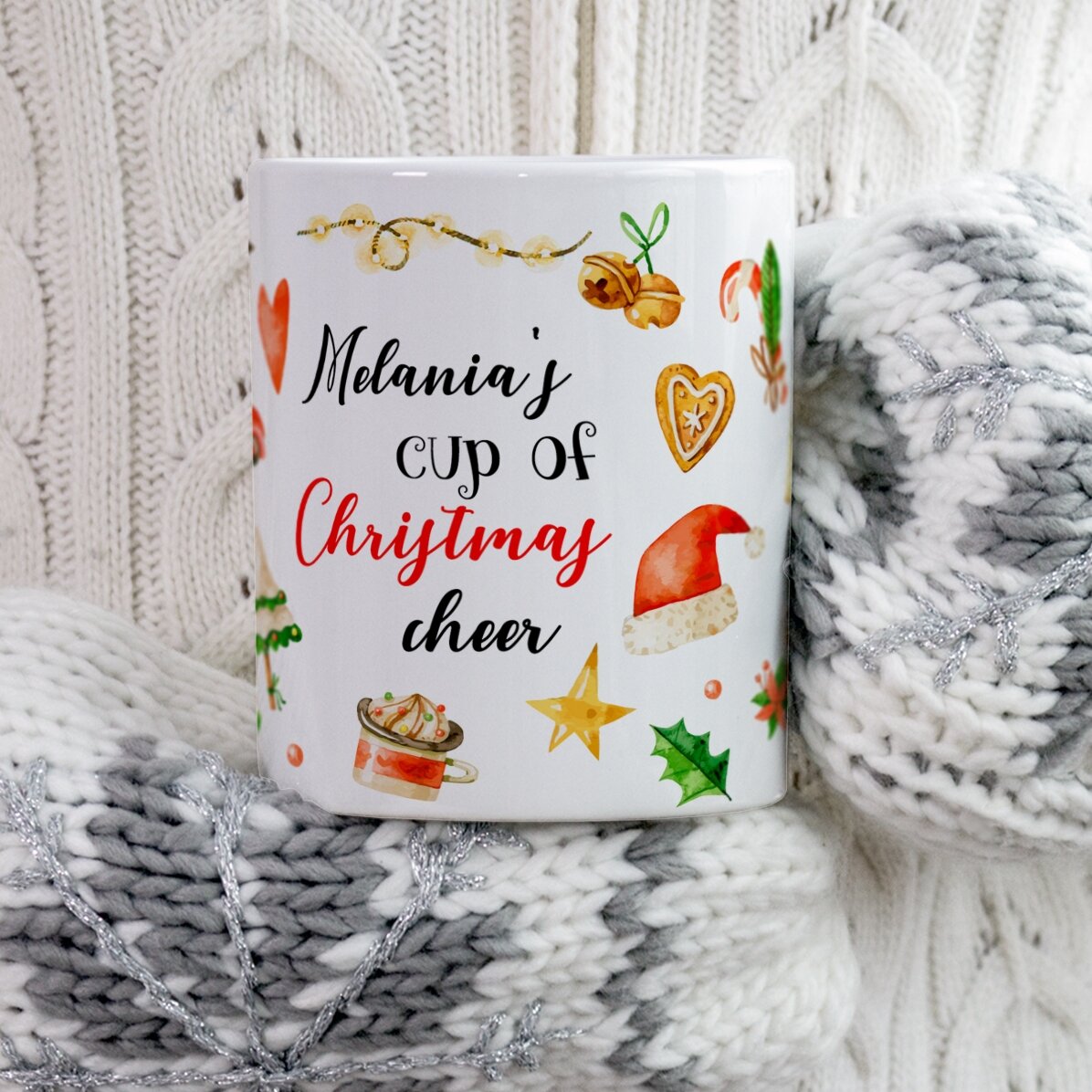 Cană personalizată cu numele tău - Christmas Cheer