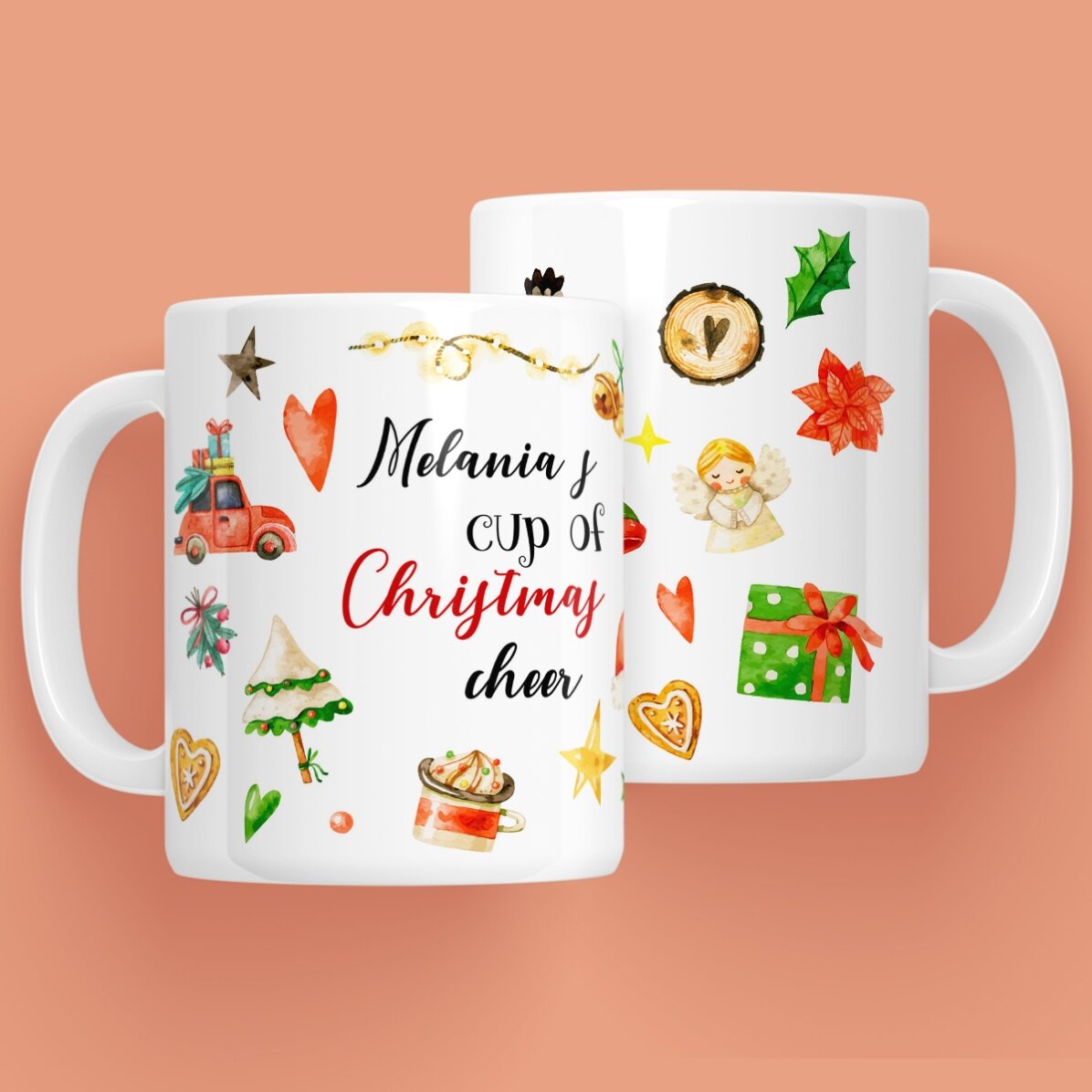 Cană personalizată cu numele tău - Christmas Cheer