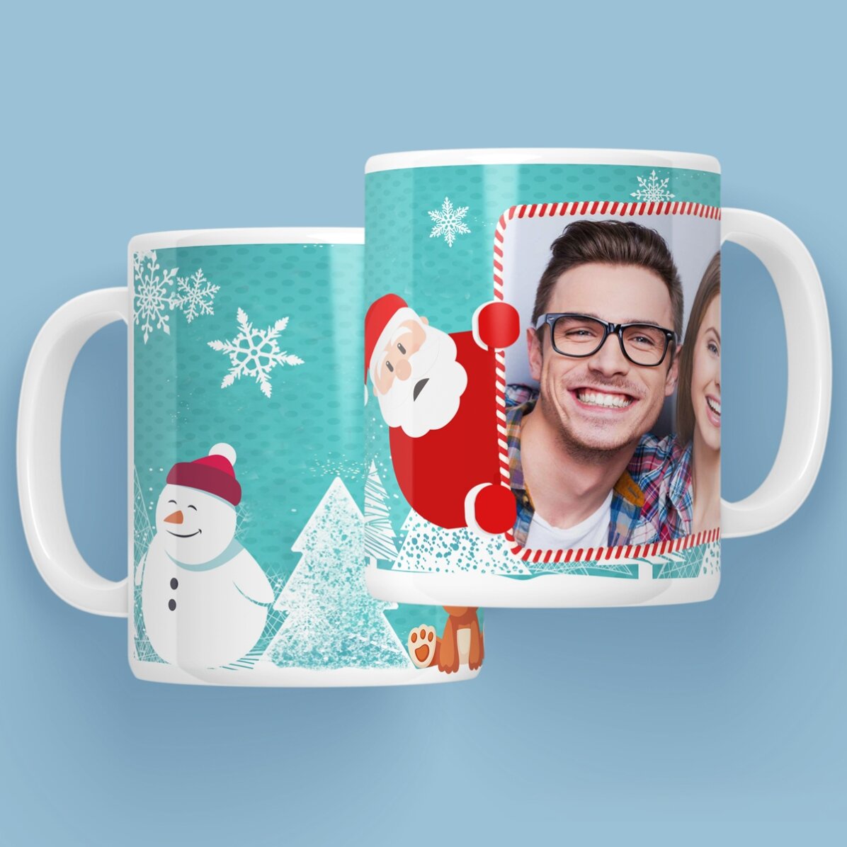 Cană personalizată cu o poză de Crăciun