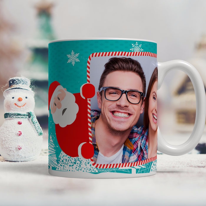Cană personalizată cu o poză de Crăciun