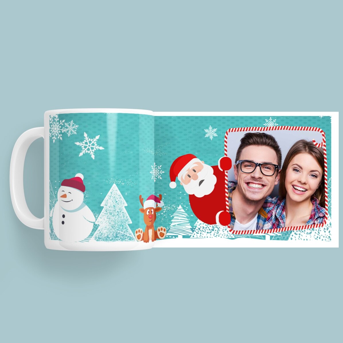 Cană personalizată cu o poză de Crăciun