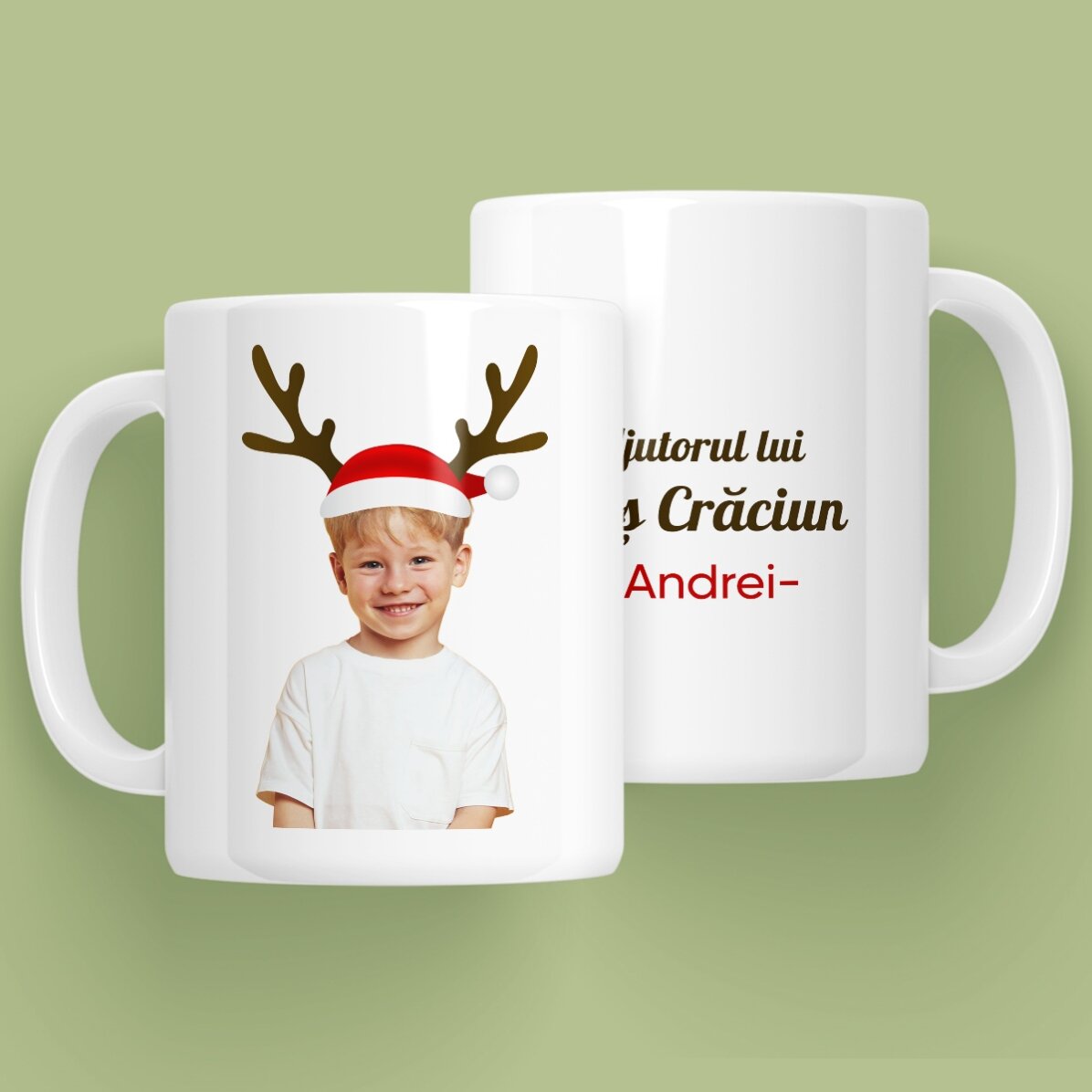 Cană personalizată cu poză și mesaj - Ren