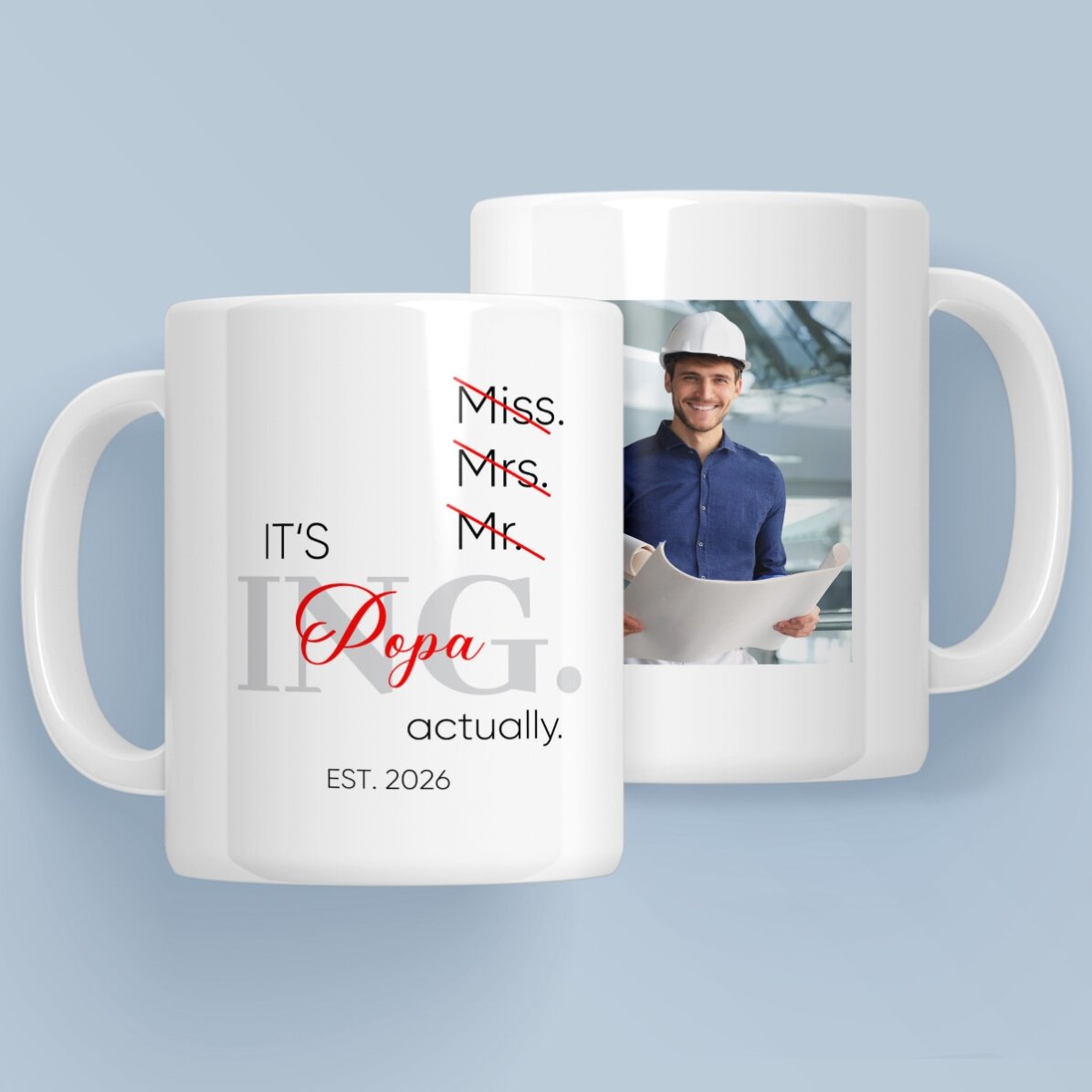Personalised mug with photo and text - Doctor