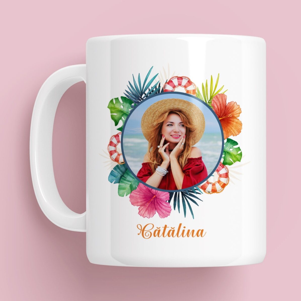 Cană personalizată cu poză și text - Summer