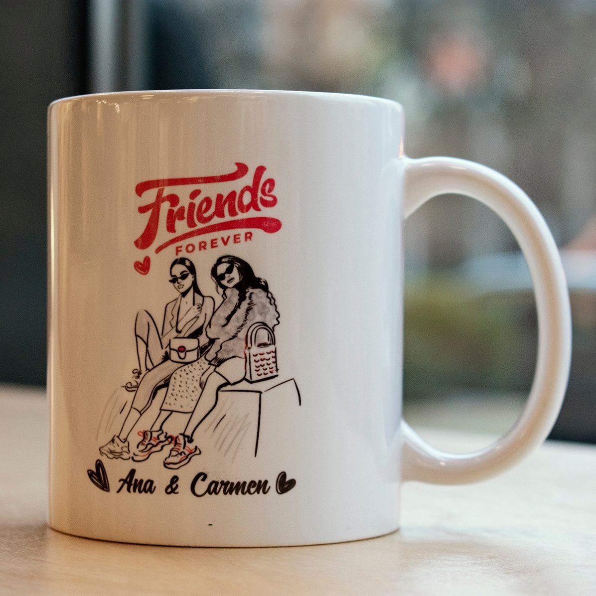 Cană personalizată cu text - Best friends