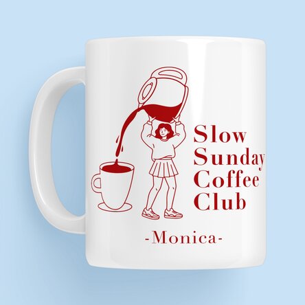 Personalised mug with text - Coffee Club