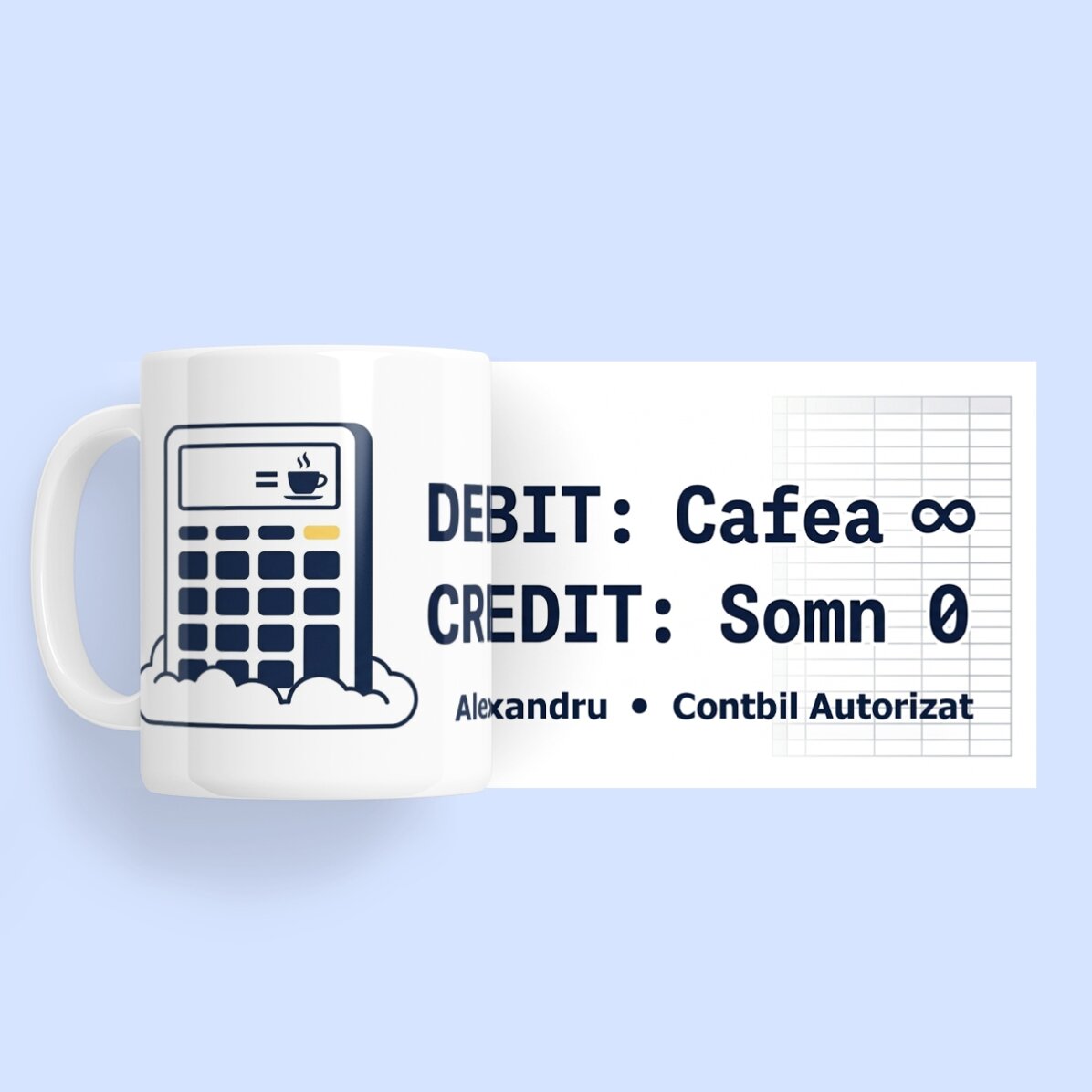 Personalised mug with text - Accounting