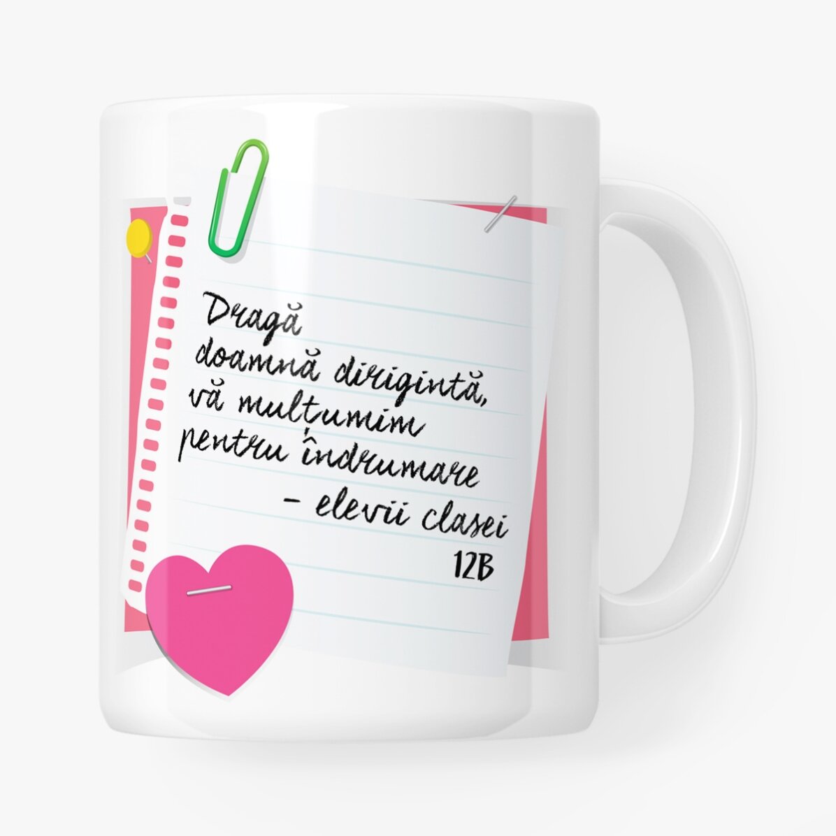 Cană personalizată cu text - Doamna Dirigintă