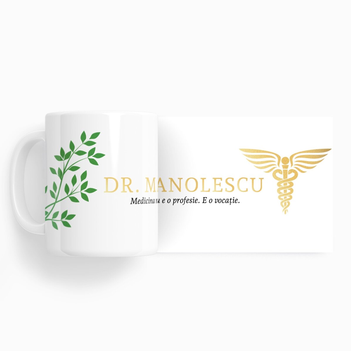 Personalised mug with text - Golden Doctor
