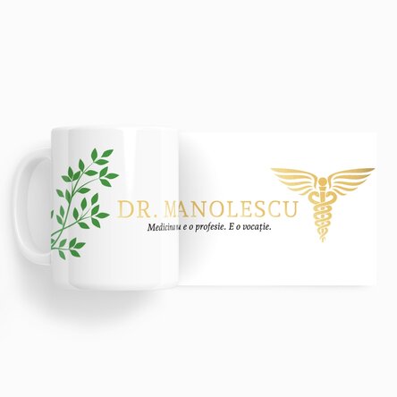 Personalised mug with text - Golden Doctor