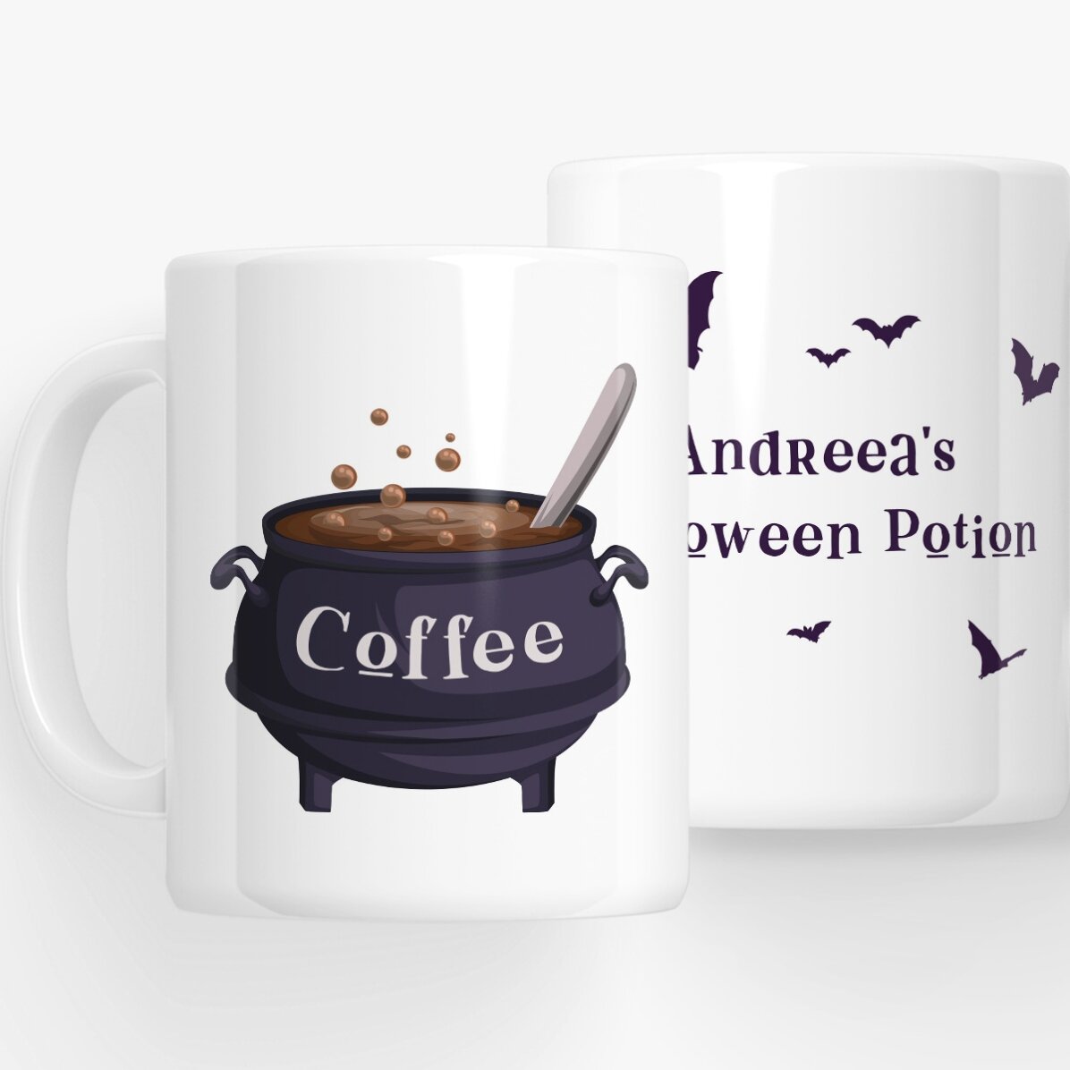 Cană personalizată cu text - Halloween Coffee