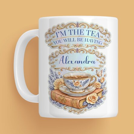 Personalised mug with text - I