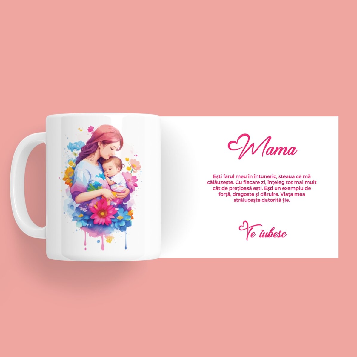 Cană personalizată cu text - Lovely mother