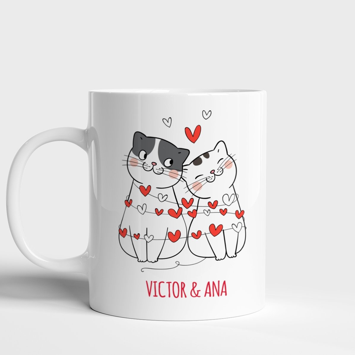 Personalised mug with text - Kittens