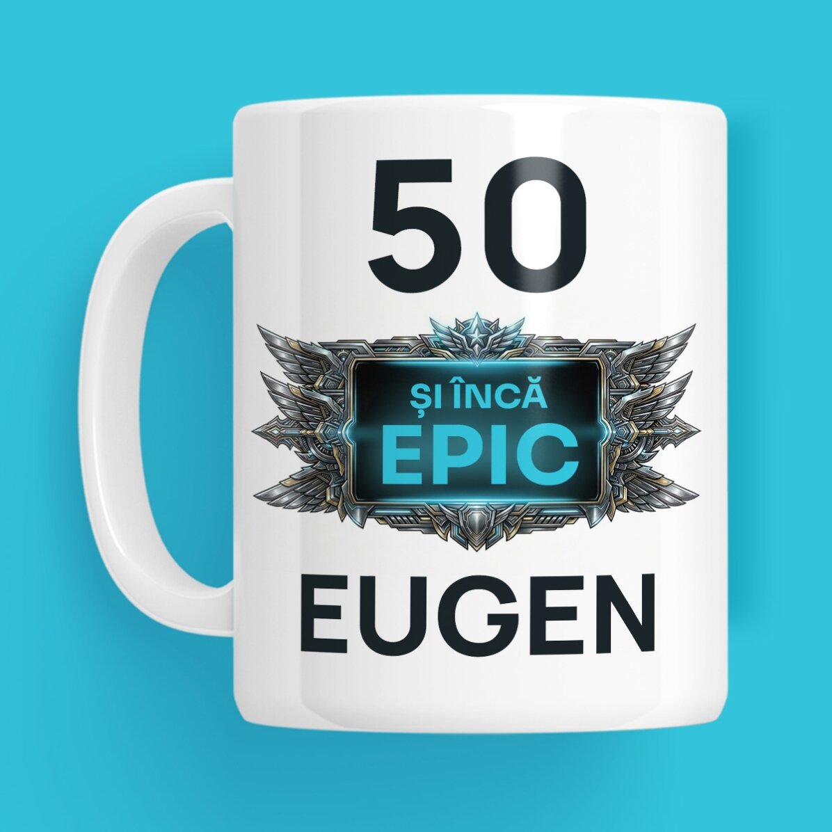 Personalised mug with birthday message - Inca Epic