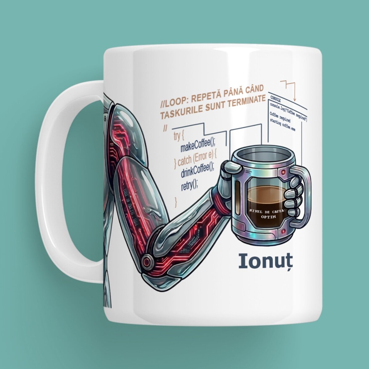 Personalised mug with text - Programmer