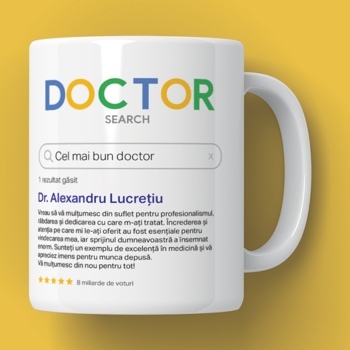 Cană personalizată cu text - Search