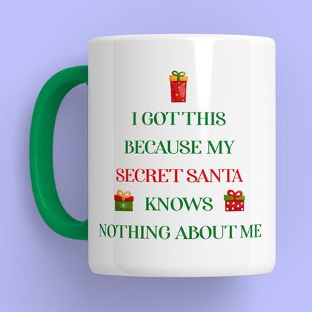 Cană personalizată cu text - Secret Santa